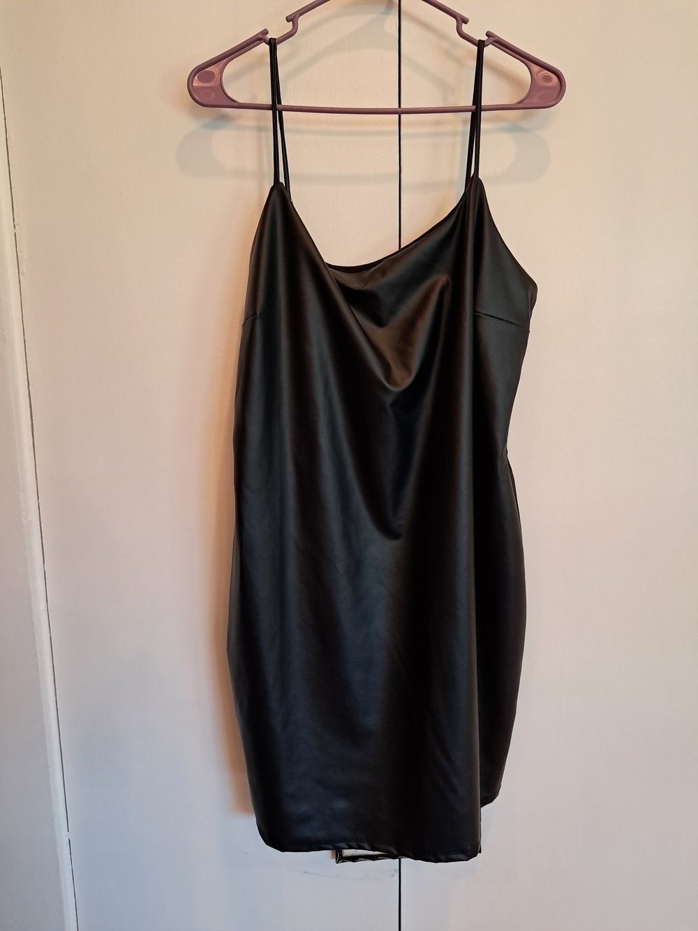 Fashion Nova Black Slip Mini Dress